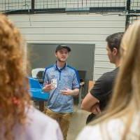 students at a solar car